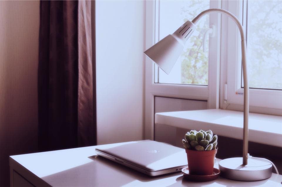 White Gooseneck Desk Lamp